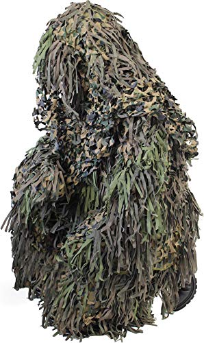 Tarnanzug Ghillie Suit Jackal (Jacke, Hose mit Hosenträgern und Kopfbedeckung) Farbe Wood-Land Größe M/L von normani