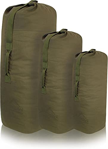 US Canvas-Baumwolle Seesack Duffle Bag Classic Sea Farbe Olive Größe 105 x 60 cm von normani