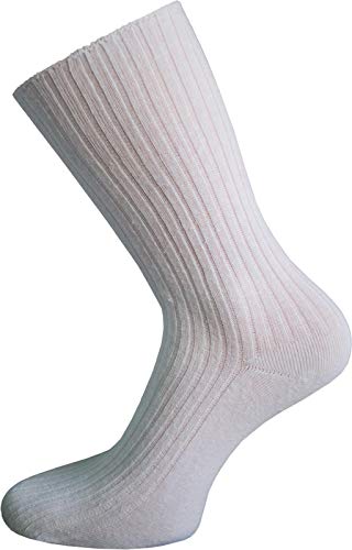 normani 20 Paar Arzt Socken aus 100% Baumwolle/weiß = Kochfest/handgekettelt Farbe Weiß Größe 43-46 von normani