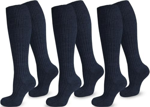 normani 3 Paar Bundeswehr Stiefelsocken mit Frotteesohle und hohem Wollanteil Farbe Marine Größe 39-42 von normani