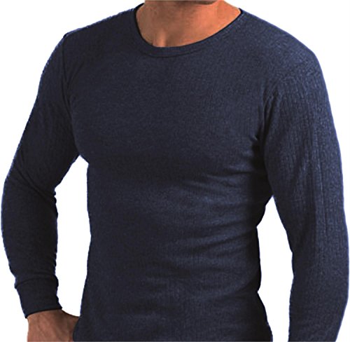 normani 3er Pack Thermohemd Herren-Thermounterwäsche - Thermo-Unterhemd auch in Übergrößen (XS - 4XL) Farbe Blau Größe 8=L von normani