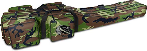 normani Angeltasche Rutentasche mit 3 Rutenkammern für 6 Ruten 1,25 m RodBox Triple Farbe Camouflage von normani
