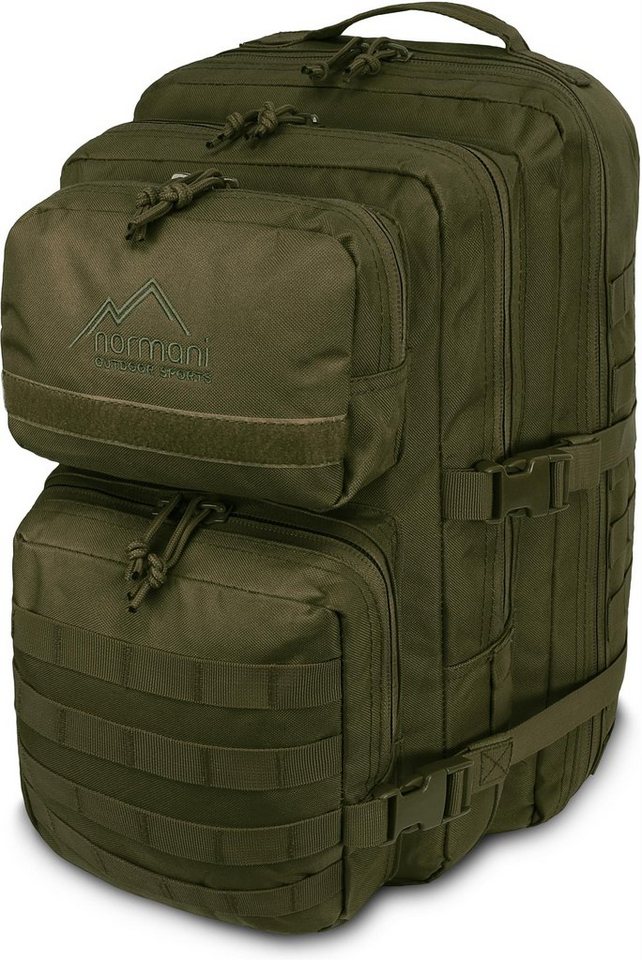 normani Daypack Daypack Rucksack 50 Liter Bedrock, US Cooper Assault Pack Backpack Einsatzrucksack mit großem Volumen von normani