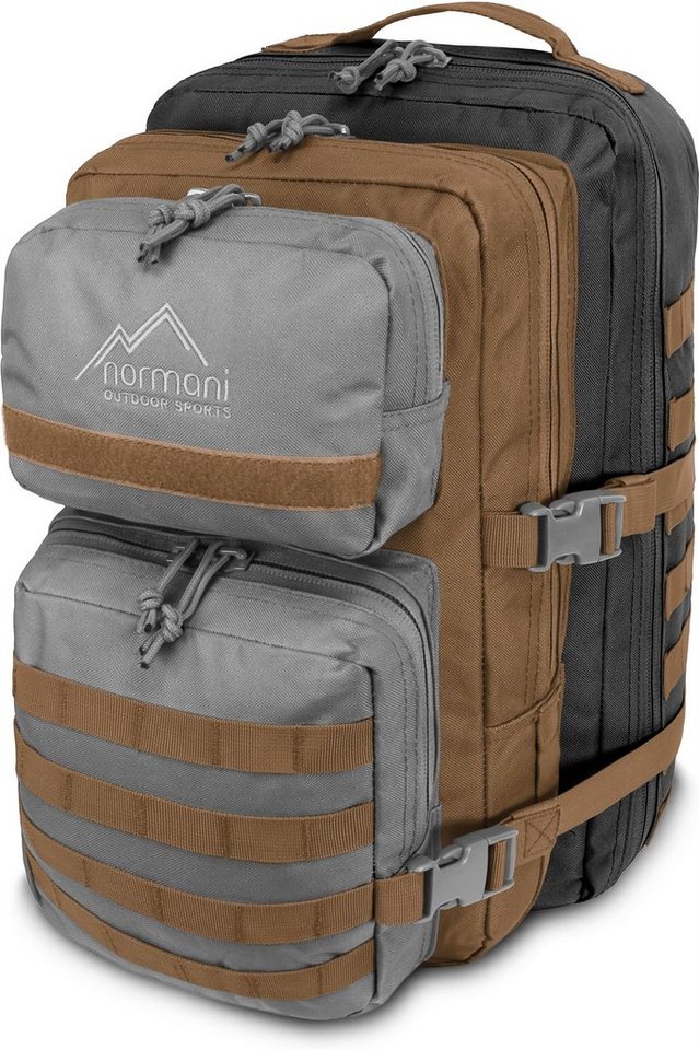 normani Daypack Daypack Rucksack 50 Liter Bedrock, US Cooper Assault Pack Backpack Einsatzrucksack mit großem Volumen von normani
