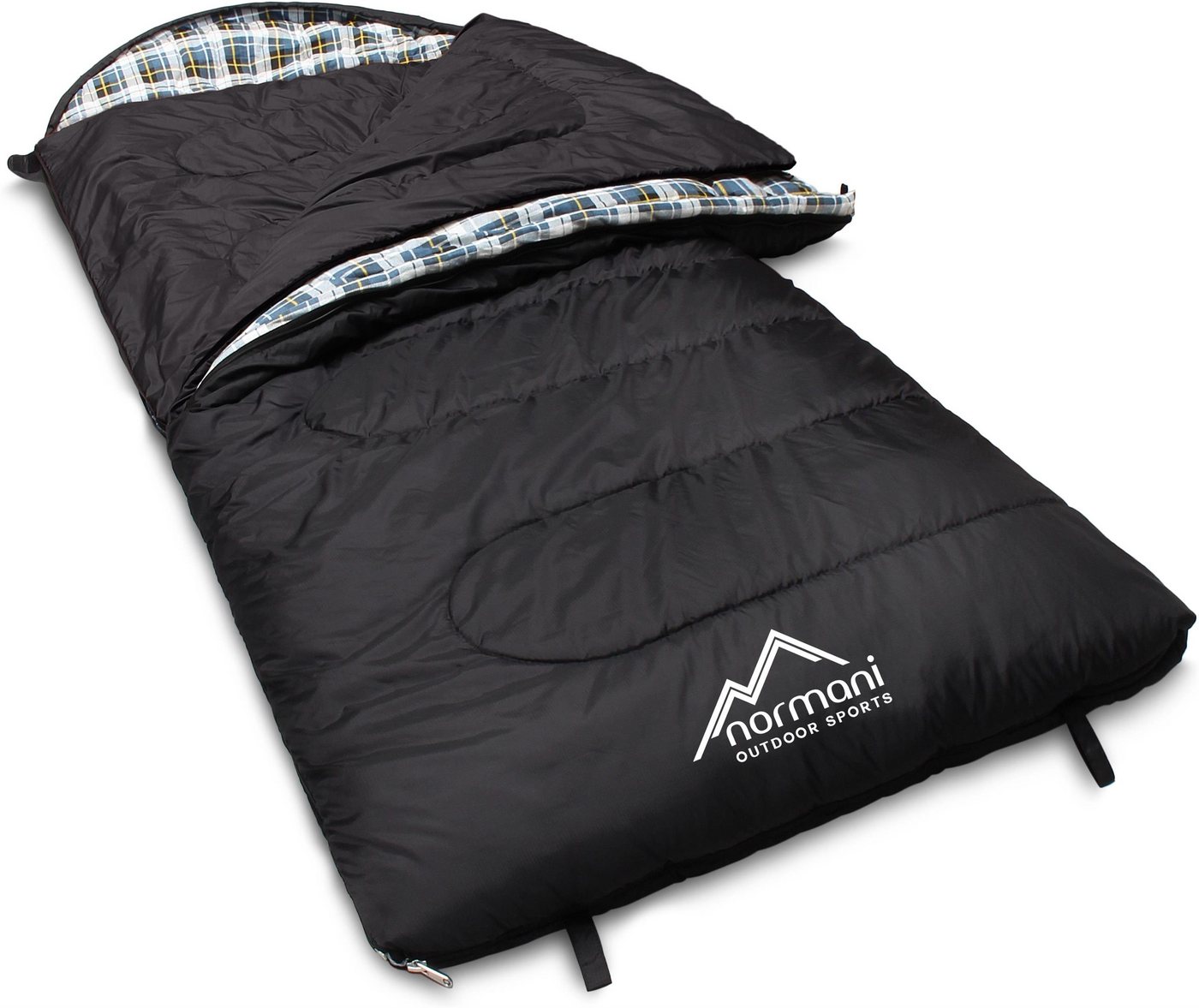 normani Deckenschlafsack 4-in-1 Schlafsack Antarctica, Extrem 4-Jahreszeiten Outdoor-Schlafsack mit Inlett (Hüttenschlafsack) [+27°C bis -40°C] - RV Links von normani