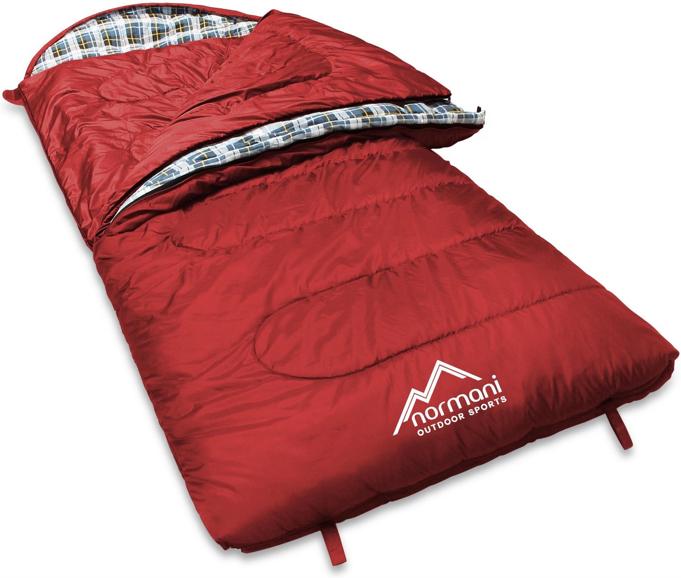 normani Deckenschlafsack 4-in-1 Schlafsack Antarctica, Extrem 4-Jahreszeiten Outdoor-Schlafsack mit Inlett (Hüttenschlafsack) [+27°C bis -40°C] - RV Links von normani