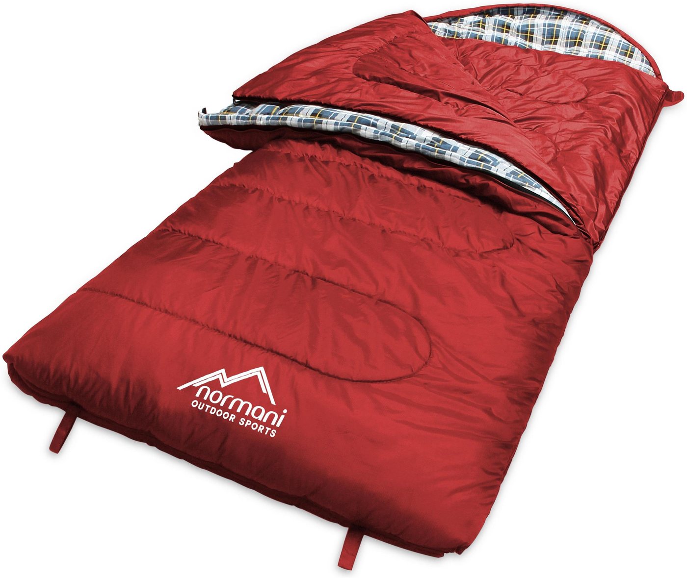 normani Deckenschlafsack 4-in-1 Schlafsack Antarctica, Extrem 4-Jahreszeiten Outdoor-Schlafsack mit Inlett (Hüttenschlafsack) [+27°C bis -40°C] - RV Rechts von normani