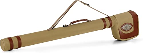 normani Fliegenruten Futterale Rutentasche Hardcase 105 cm für mehrteilige Reiseruten Angeltasche Transporttasche Farbe Beige von normani