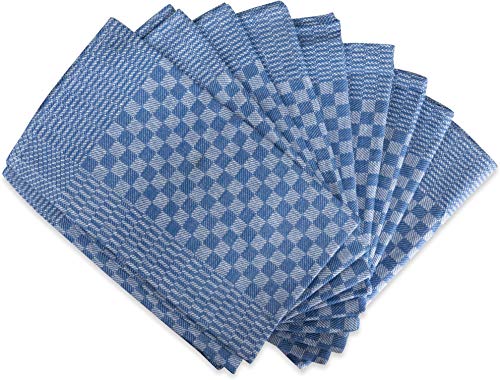 normani Geschirrhandtücher aus saugstarker Baumwolle im 10er Set Farbe Blau Größe 55 x 75 cm von normani