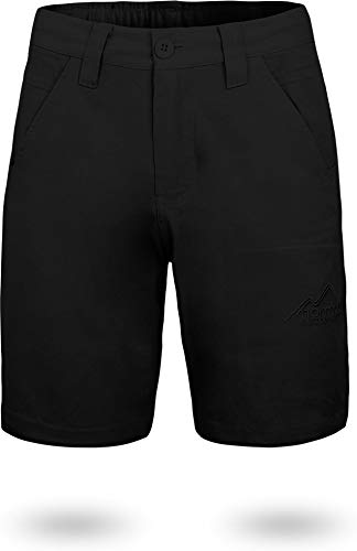 normani Herren Chino Bermuda Shorts Sommerhose, Kurze Hose - Sweatshorts mit Invisible Zipper aus Bio-Baumwolle (S-5XL) Farbe Schwarz Größe M von normani