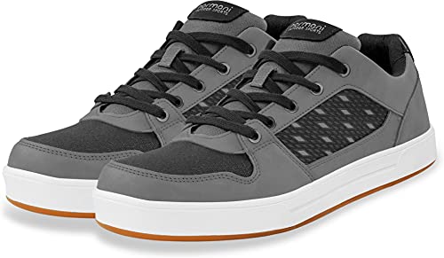 normani Herren Sneaker Halbschuhe Schuhe Bequeme Alltagsschuhe mit Schnürsenkel für Männer aus Canvas bis Größe 48 Farbe Grau Größe 40 von normani
