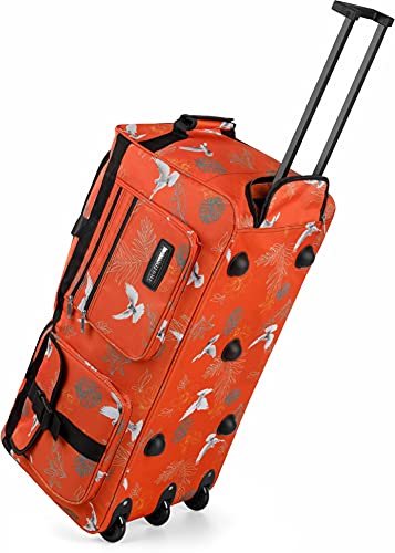 normani Hochwertige robuste Reisetasche mit Rollen Jumbo Big-Travel 80-150 Liter mit bis zu 3 Rollen Neue Generation Farbe Pigeon von normani