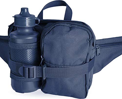 normani Hüfttasche mit Trinkflasche und verstellbarem Bauchgurt Farbe Navy von normani