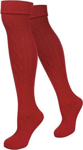 normani Kniebundhosenstrümpfe- Jagdkniestrümpfe Farbe Rot Größe 43/46 von normani