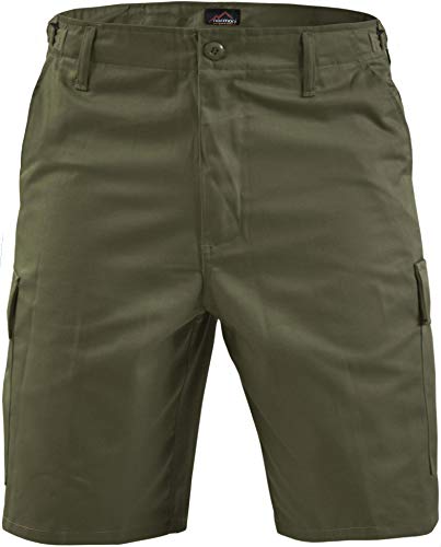 normani Kurze Bermuda Shorts US Army Ranger Feldhose Arbeitshose S - XXXL Farbe Olive Größe XXL von normani