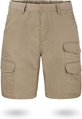 normani Outdoor Sports US BDU Herren Shorts Kebili Kurze Sommerhose mit Cargotaschen (S bis 7XL) Farbe Khaki Größe XXL/56 von normani