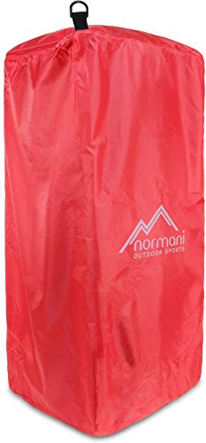 normani Regenhülle für Taschen Schlafsäcke oder Seesack Classic Sea von 60 bis 140 Liter - wasserdicht Farbe Rot Größe 60 Liter von normani