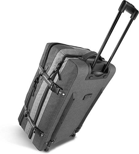 normani Reisetasche mit Rollen - Trolley in 45, 90 oder 125 Liter verfügbar - Handgepäck Bordgepäck Reisetrolley Farbe Dunkelgrau/Grau Größe 125 Liter von normani
