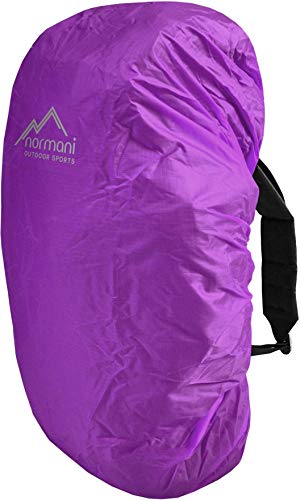 normani Rucksackcover Regenhülle Regenschutz in verschiedenen Größen Farbe Violett Größe L von normani
