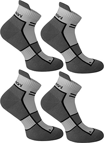 normani Sneaker Running Laufsocken 4 oder 8 Paar Funktionssocken mit Frotteesohle und Stützfunktion Farbe Excalibur Größe 8 Paar 47/50 von normani