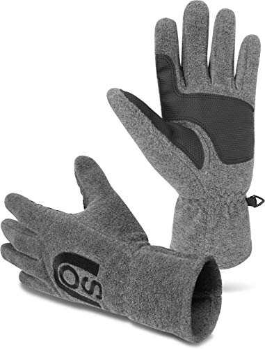 normani Thinsulate Herren Fleece Handschuhe mit Fleecefütterung - schön warm für kalte Tage Farbe Nuuk Grau Größe L von normani