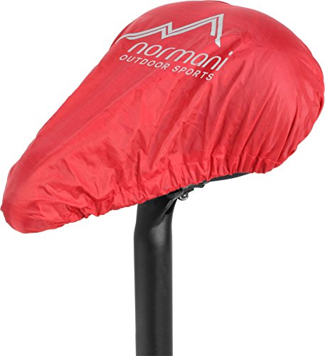 normani Universeller Sattelüberzug Fahrradsattel Regenschutz - 100% wasserdicht Farbe Rot von normani