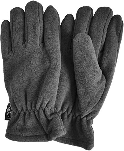 normani Winter Fleece Handschuhe Schwarz mit Thinsulatefütterung bis -10 Grad Farbe Grau Größe L von normani