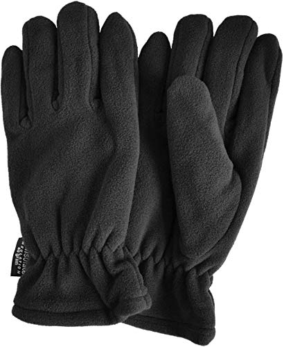 normani Winter Fleece Handschuhe Schwarz mit Thinsulatefütterung bis -10 Grad Farbe Schwarz Größe S von normani