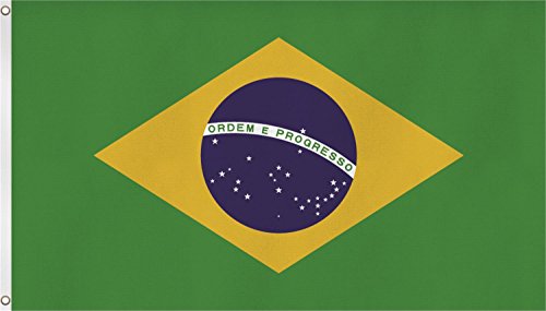 normani XXL Flagge Fahne, genäht in 150 x 250 oder 300 x 500 cm Farbe Brasilien Größe 150x250 von normani