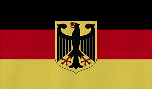 normani XXL Flagge Fahne genäht 150 x 250 cm Deutschland Brasilien USA Italien Spanien Portugal usw. Farbe Deutschland mit Adler von normani