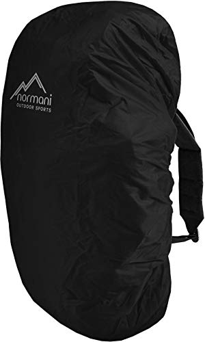 normani wasserdichter Regenueberzug Raincover Regenhülle für Backpacks Rucksack Farbe Dunkelschwarz Größe 80-90 Liter von normani