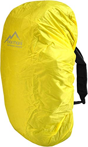 normani wasserdichter Regenueberzug Raincover Regenhülle für Backpacks Rucksack Farbe Gelb Größe 100-130 Liter von normani