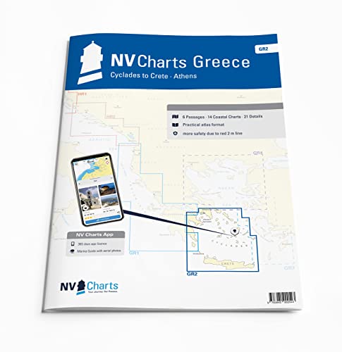 nv charts NV.Atlas GR 2 Greece - Cyclades to Crete & Athens Papier & Digital [ Seekarte NV Verlag ] Edition 2022 von nv charts