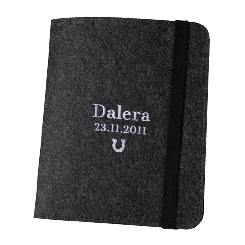 ohee manufaktur Equidenpasshülle A5 personalisiert mit Namen - Pferdepasshülle aus Filz - Hülle Equidenpass Pferd - Mappe Pferdepass von ohee manufaktur