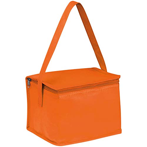 Kühltasche für 6 Dosen à 0,33l / Farbe: orange von ohne Markenname