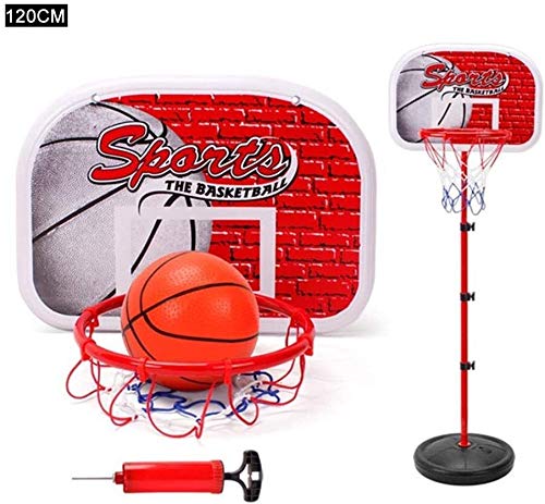 Kind Kinder Tragbarer Höhenverstellbar Basketballkorb Basketballständer Indoor Outdoor Basketball Set Kind Size:120cm(Standard Rebounds 34x24cm) von okuya