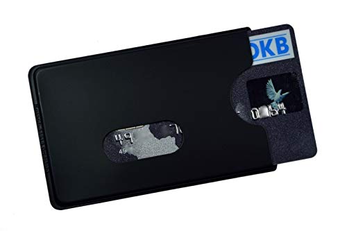 Orgaexpert 6X EC Kartenhülle Stabil NEU Kreditkartenhüllen, Scheckkartenbox, Schutzhülle (Schwarz) von Orgaexpert