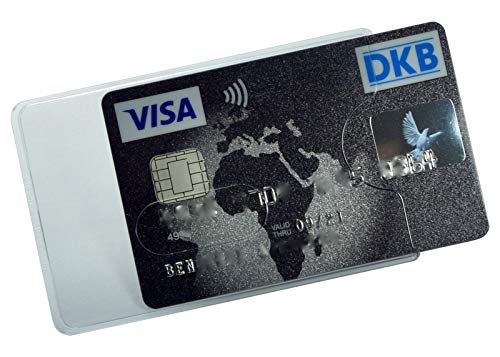 Orgaexpert 6X EC Kartenhülle Stabil NEU Kreditkartenhüllen, Scheckkartenbox, Schutzhülle (Transparent) von Orgaexpert