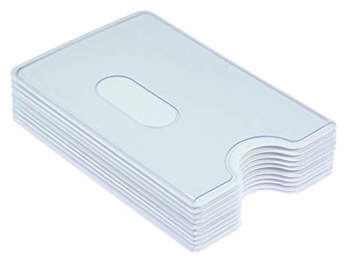 Orgaexpert 6X EC Kartenhülle Stabil NEU Kreditkartenhüllen, Scheckkartenbox, Schutzhülle (Weiß - transparent) von Orgaexpert