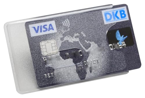 orgaexpert EC Kartenhülle matt-transparent (3 Stück) hochwertig/stabil NEU Kreditkartenhüllen, Scheckkartenbox, Schutzhülle Ausweis von orgaexpert