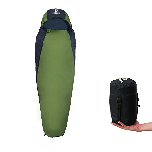 Trekking-Schlafsack Trek Night von outdoorer - der Leicht-Schlafsack, warm, leicht, kleines Packmaß von outdoorer