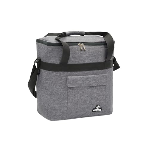 outdoorer Kühltasche Cool Butler - Isoliertasche, Thermotasche, Picknicktasche für Lebensmitteltransport, faltbar (grau, 25 l) von outdoorer