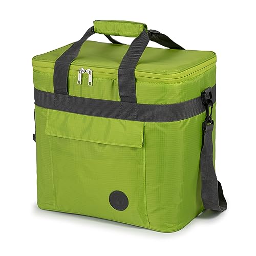 outdoorer Kühltasche Cool Butler - Isoliertasche, Thermotasche, Picknicktasche für Lebensmitteltransport, faltbar (25 l, grün) von outdoorer