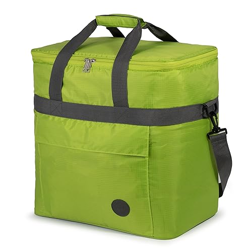 outdoorer Kühltasche Cool Butler - Isoliertasche, Thermotasche, Picknicktasche für Lebensmitteltransport, faltbar (40 l, grün) von outdoorer