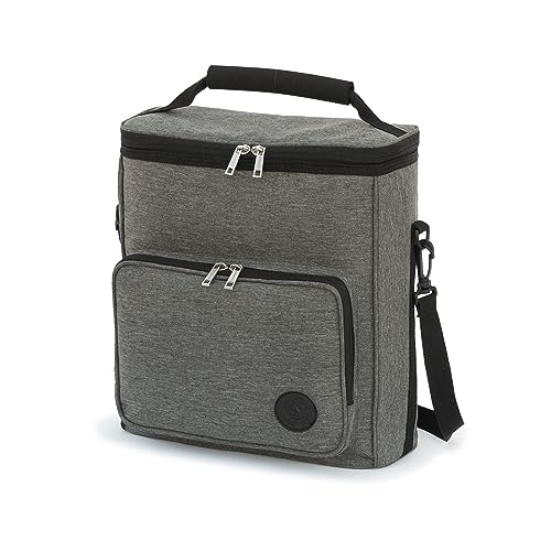 outdoorer Kühltasche Cool Butler - Isoliertasche, Thermotasche, Picknicktasche für Lebensmitteltransport, faltbar (grau, 10 l) von outdoorer