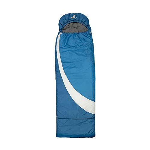 outdoorer mitwachsender Kinderschlafsack DreamSurfer - der Schlafsack für Kinder und Jugendliche in Blau, Pink oder Grün (blau/grau) von outdoorer