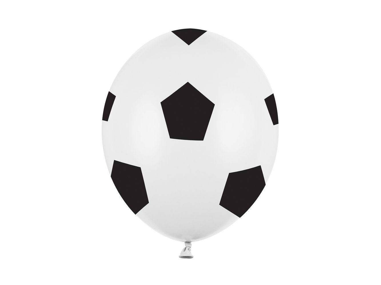 partydeco Luftballon, Luftballons 30cm Fußball 50er Set weiß / schwarz von partydeco