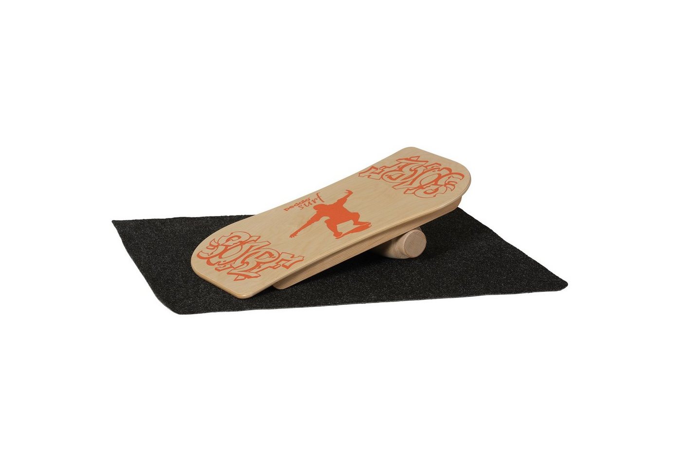 pedalo® Balanceboard PEDALO Surf - das dreidimensional wirkende Balanceboard, Rotation, Führung, Unterlage, Holz, Gummianschlag von pedalo®