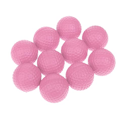 perfk 10 Gofball Schaum Trainings-Golfbälle Softbälle Übungsbälle, Rosa von perfk