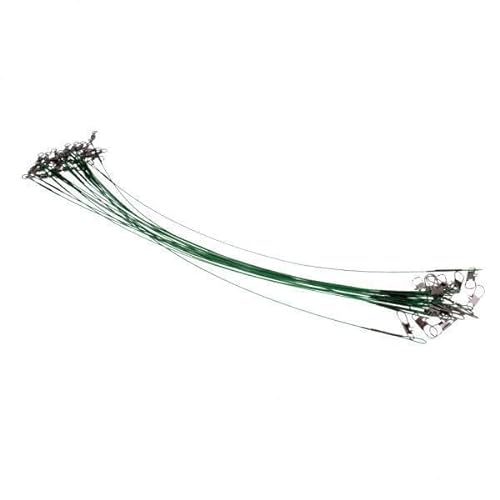 perfk 3X Posten 20 STK. Langlebiger Stahl Angelschnurverbinder Trace Lure Swivel Wire Er 15cm/20cm/25cm von perfk